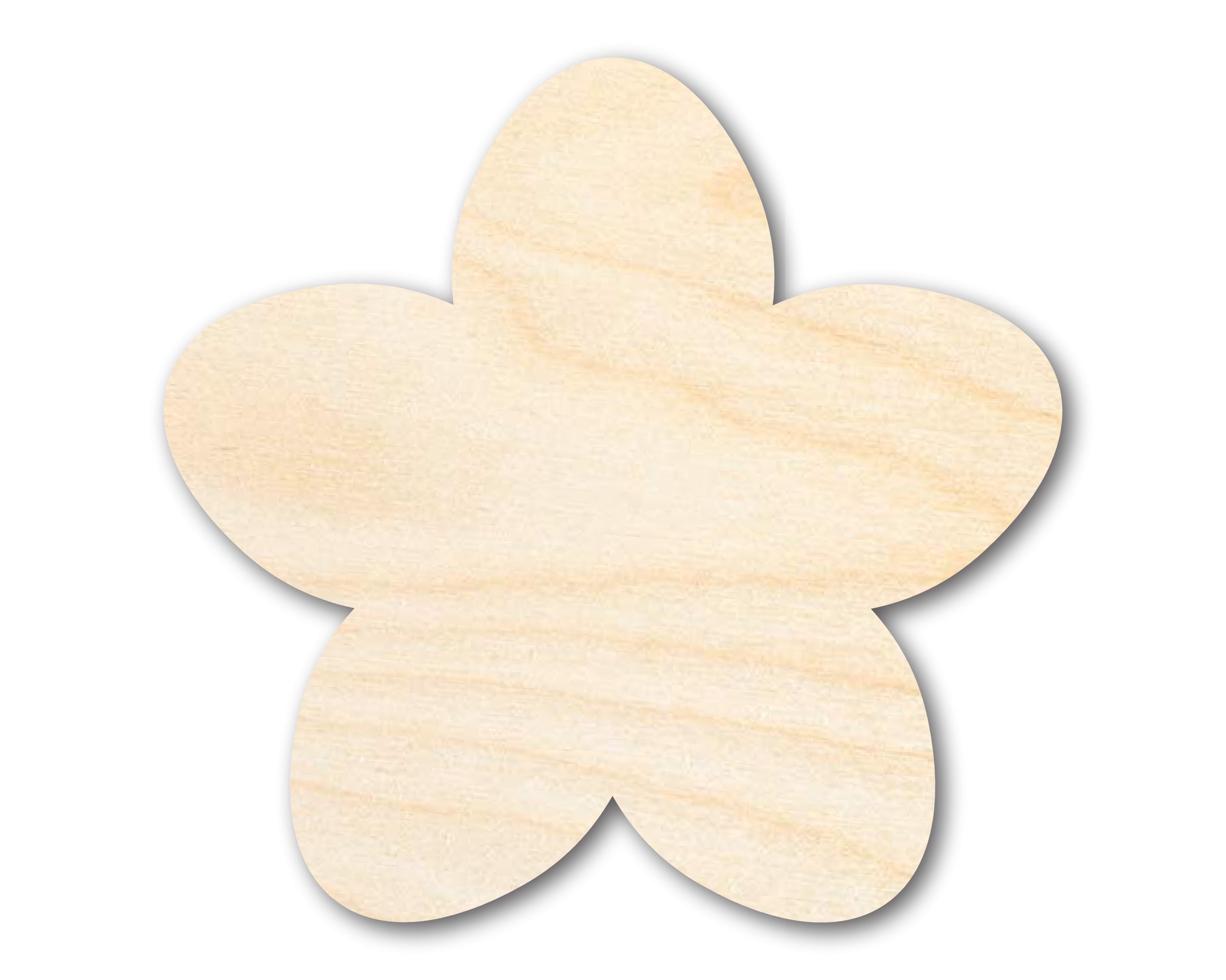 Unfinished Wood Cherry Blossom Shape | DIY Japan Flower Craft Cutout | Up to 36