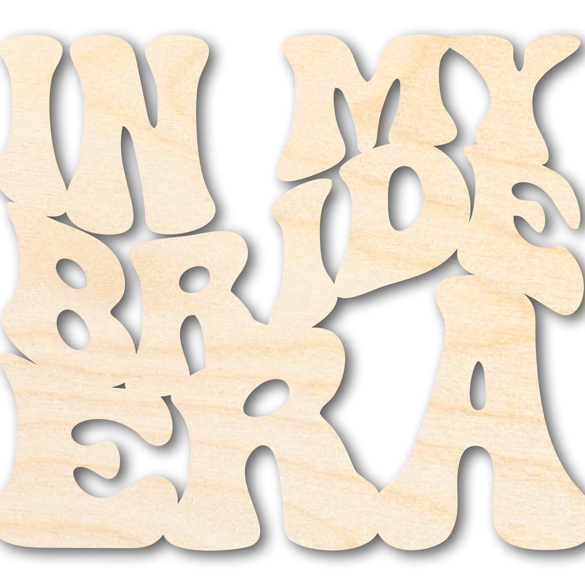 Unfinished Wood In My Bride Era Cutout | DIY Craft Shape | up to 
