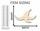Unfinished Wooden Banana Peel Shape - Fruit - Craft- up to 24" DIY-24 Hour Crafts