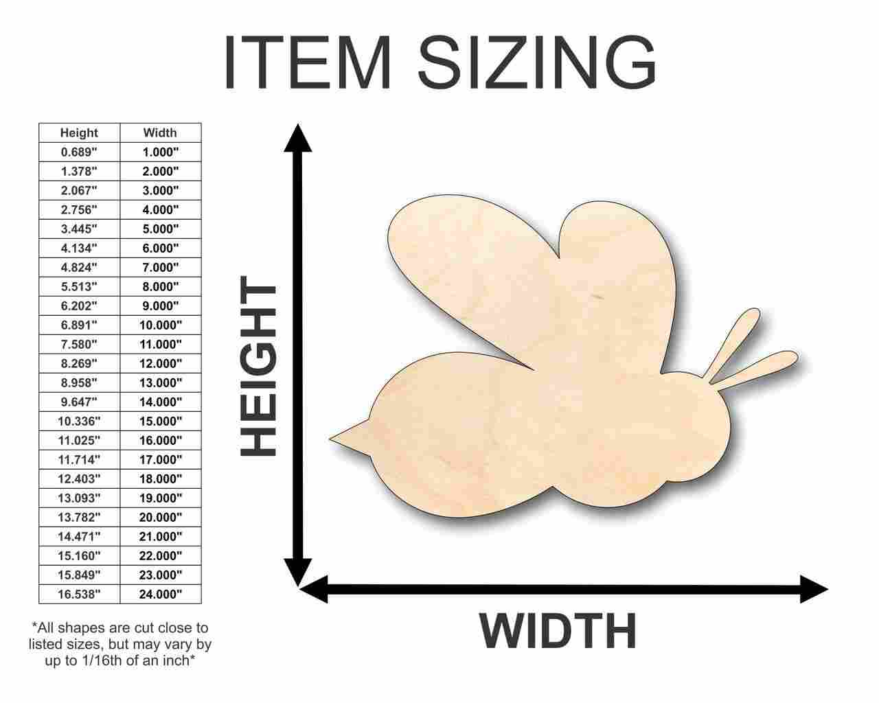 Unfinished Wooden Beta Fish Pet Shape - Ocean - Aquarium - Craft - up to 24" DIY-24 Hour Crafts