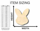 Unfinished Wooden Easter Bunny Head Shape - Craft - up to 24" DIY-24 Hour Crafts