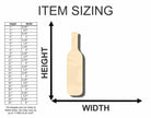 Unfinished Wooden Wine Bottle Shape - Craft - up to 24" DIY-24 Hour Crafts