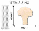 Unfinished Wooden Broccoli Shape - Food - Craft - up to 24" DIY-24 Hour Crafts