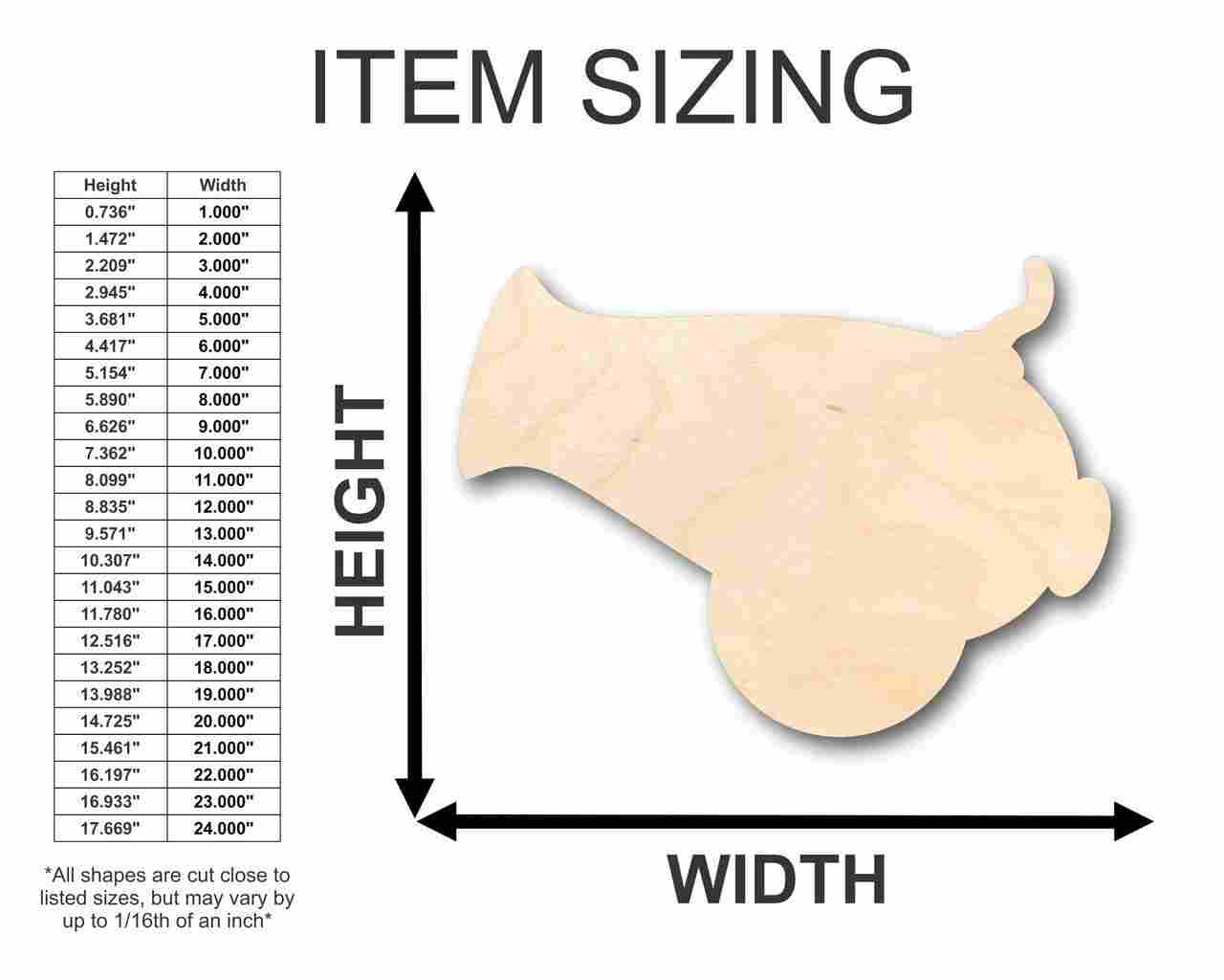 Unfinished Wooden Cannon Shape - Pirates - Craft - up to 24" DIY-24 Hour Crafts