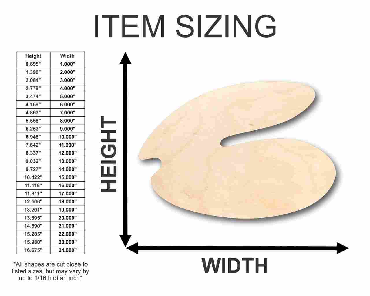 Unfinished Wooden Clam Shape - Ocean - Nursery - Craft - up to 24" DIY-24 Hour Crafts