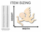 Unfinished Wooden Cupid Shape - Valentine's - Love - Craft - up to 24" DIY-24 Hour Crafts