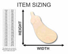 Unfinished Wooden Eggplant Shape - Kitchen - Food - Craft - up to 24" DIY-24 Hour Crafts