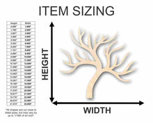 Load image into Gallery viewer, Unfinished Wooden Tree No Leaves Shape - Fall - Winter - Craft - up to 24&quot; DIY-24 Hour Crafts
