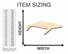Unfinished Wooden Humpback Whale Shape - Ocean - Craft - up to 24" DIY-24 Hour Crafts