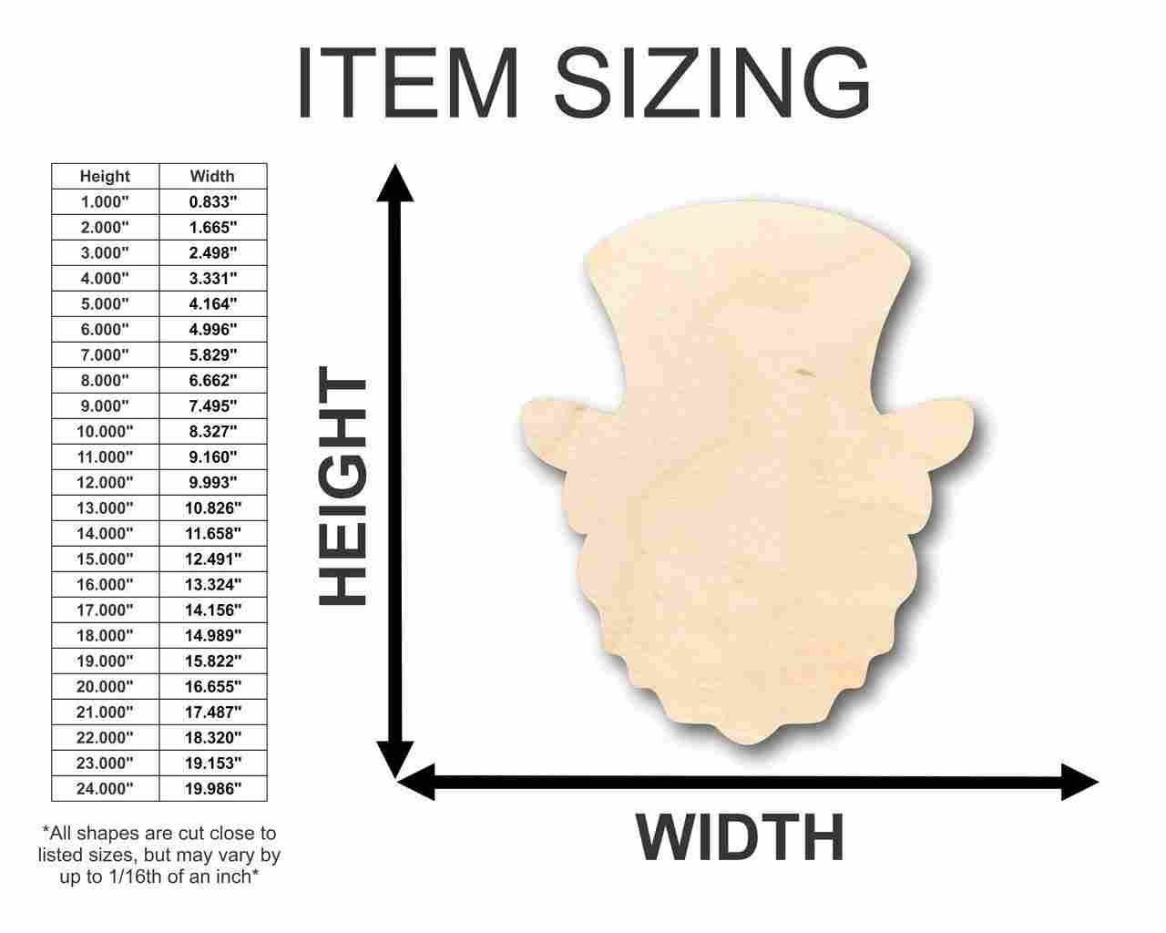 Unfinished Wooden Leprechaun Shape - St Patrick's - Craft - up to 24" DIY-24 Hour Crafts