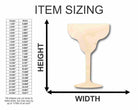 Unfinished Wooden Margarita Shape - Bar - Craft - up to 24" DIY-24 Hour Crafts