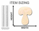 Unfinished Wooden Mushroom Shape - Nature - Food - Craft - up to 24" DIY-24 Hour Crafts