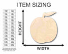 Unfinished Wooden Peach Shape - Fruit - Craft - up to 24" DIY-24 Hour Crafts
