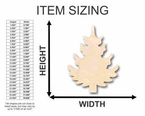 Unfinished Wooden Pine Tree Shape - Fall - Winter - Craft - up to 24" DIY-24 Hour Crafts