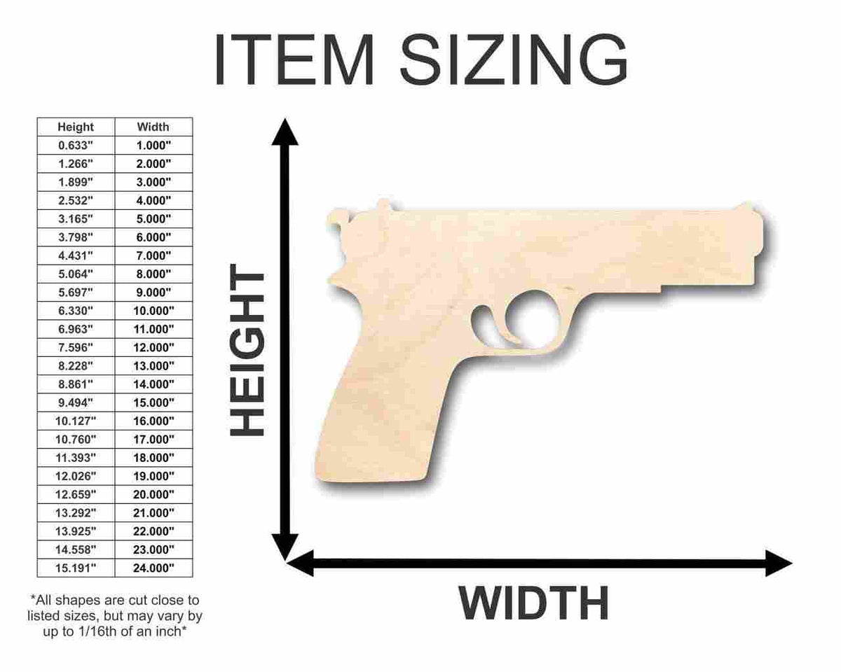 Unfinished Wood Pistol Shape - Gun - Police - Military - Craft - up – 24 Hour Crafts unfinished-wood-pistol-shape-gun-police-military-craft-up-24-hour-crafts