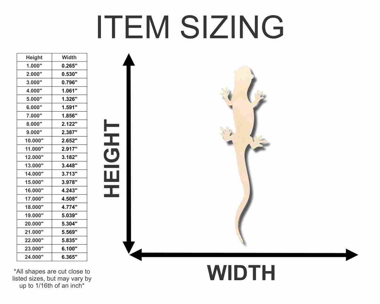 Unfinished Wooden Salamander Shape - Animal - Craft - up to 24" DIY-24 Hour Crafts