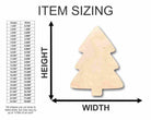 Unfinished Wooden Simple Christmas Tree Shape - Craft - up to 24" DIY-24 Hour Crafts