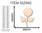 Unfinished Wooden Sunflower Shape - Garden - Flower - Craft - up to 24" DIY-24 Hour Crafts