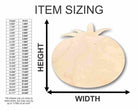 Unfinished Wooden Tomato Shape - Garden - Food - Craft - up to 24" DIY-24 Hour Crafts