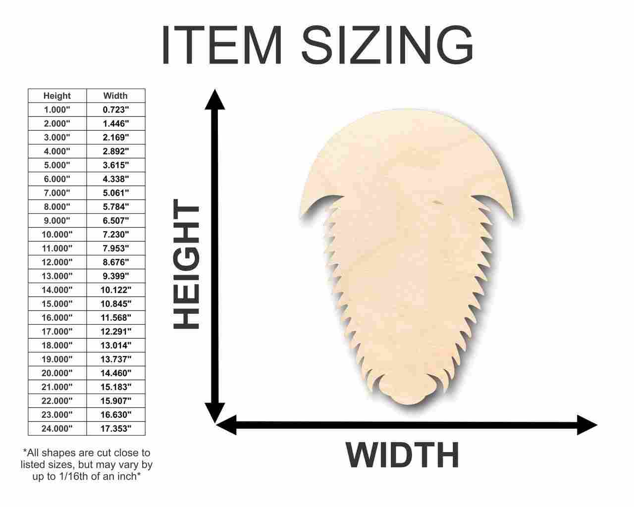 Unfinished Wooden Trilobite Shape - Ocean - Dinosaur - Craft - up to 24" DIY-24 Hour Crafts