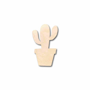 Unfinished Wood Cactus in Pot Silhouette - Craft- up to 24" DIY