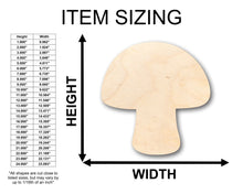 Load image into Gallery viewer, Unfinished Wood Mushroom Shape - Craft - up to 36&quot; DIY
