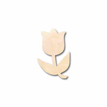 Load image into Gallery viewer, Unfinished Wood Tulip Flower Silhouette - Craft- up to 24&quot; DIY
