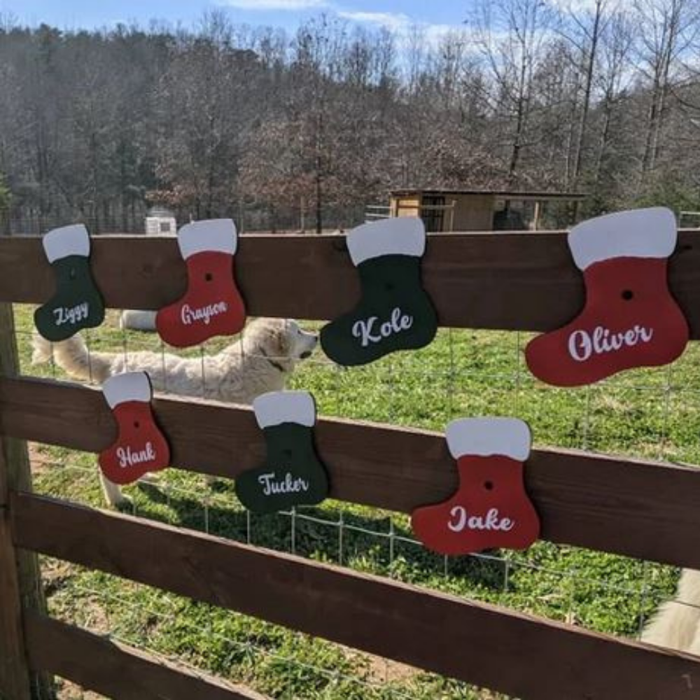 wooden christmas stocking craft