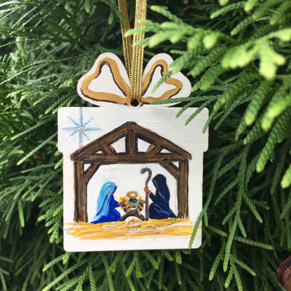 wooden present craft