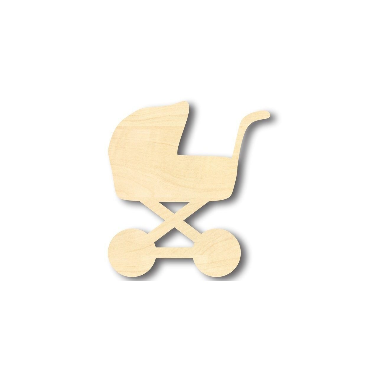 Unfinished Wooden Baby Carriage Shape - Nursery Decor - Craft- up to 24" DIY-24 Hour Crafts