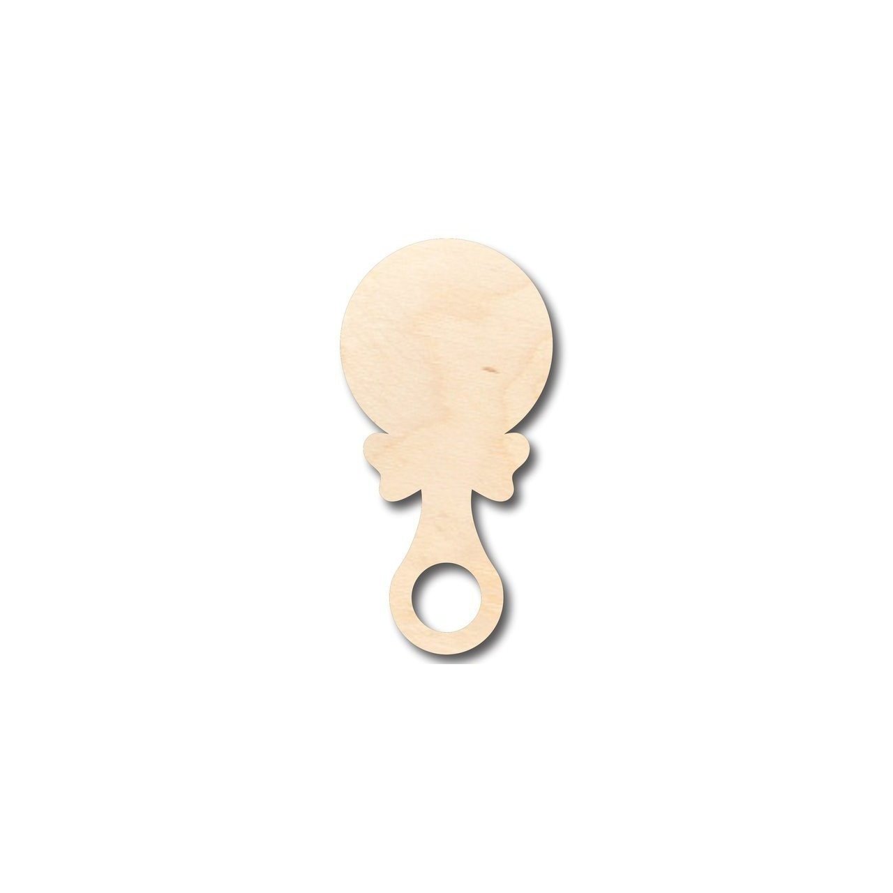 Unfinished Wooden Baby Rattle Shape - Nursery Decor - Craft- up to 24" DIY-24 Hour Crafts