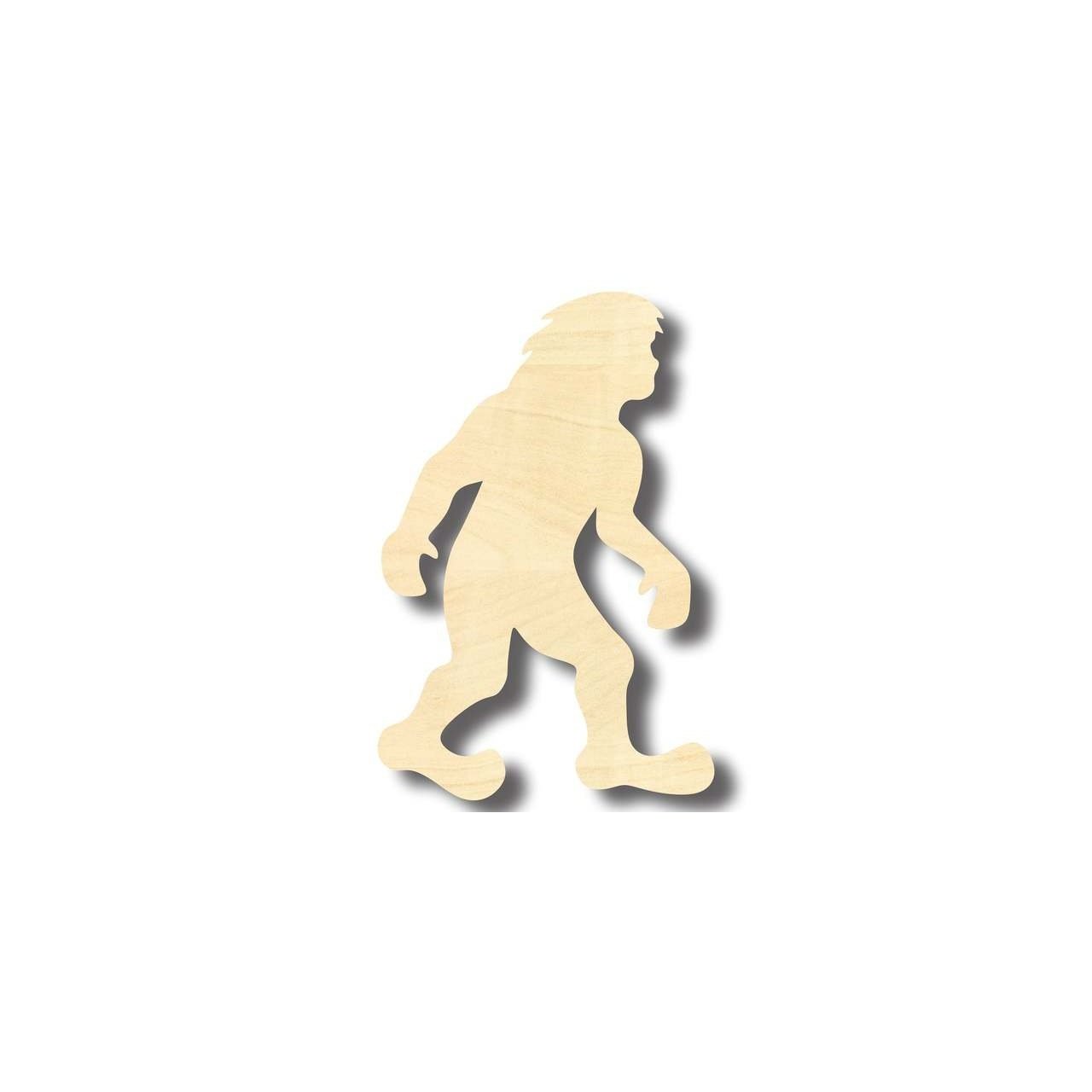 Unfinished Wooden Bigfoot Shape - Craft - up to 24" DIY-24 Hour Crafts