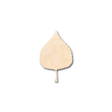 Unfinished Wooden Birch Leaf Shape - Fall - Craft - up to 24