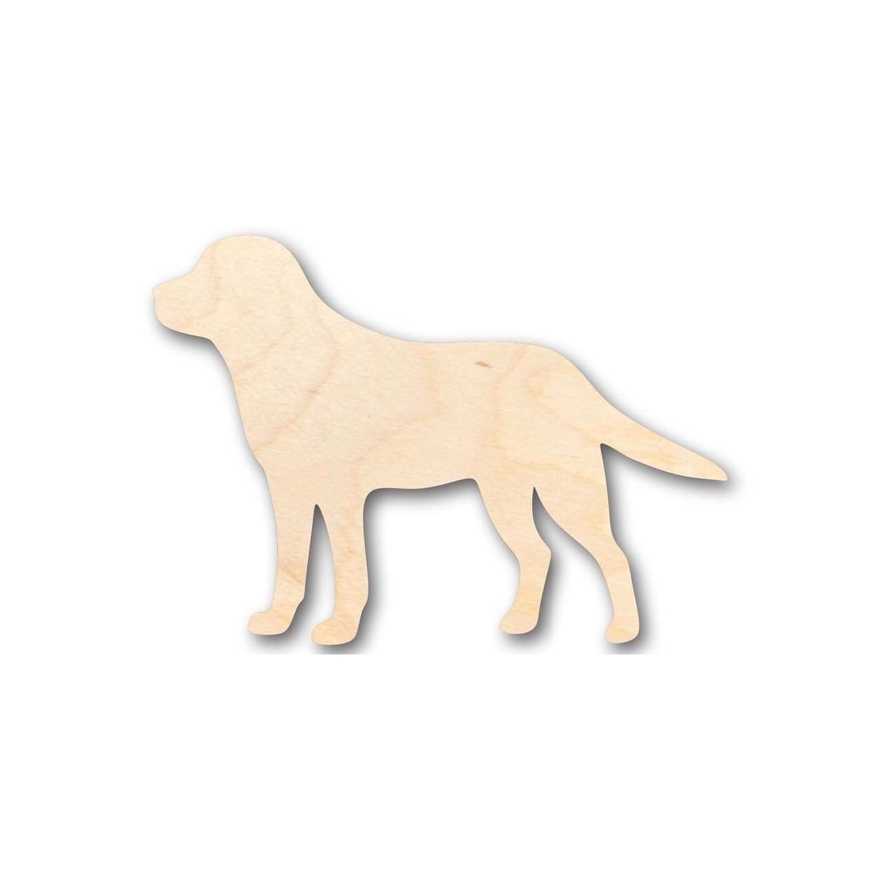 Unfinished Wooden Black Golden Labrador Dog Shape - Animal - Pet - Craft - up to 24" DIY-24 Hour Crafts