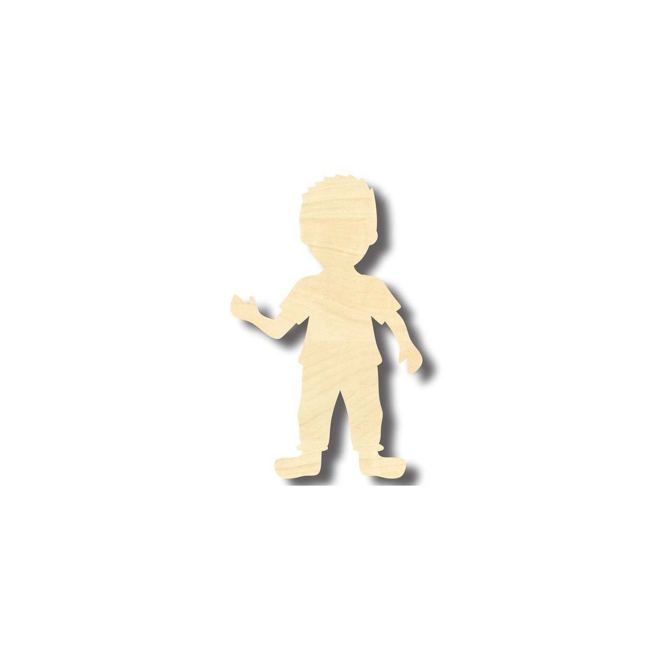 Unfinished Wooden Boy Cut Out Shape - Room Decor - Craft- up to 24" DIY-24 Hour Crafts