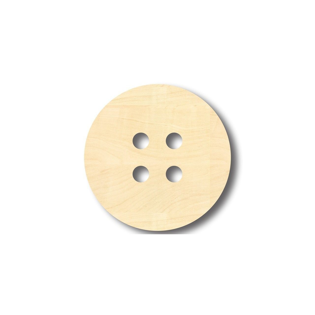 Unfinished Wooden Button Shape - Sewing - Craft - up to 24" DIY-24 Hour Crafts