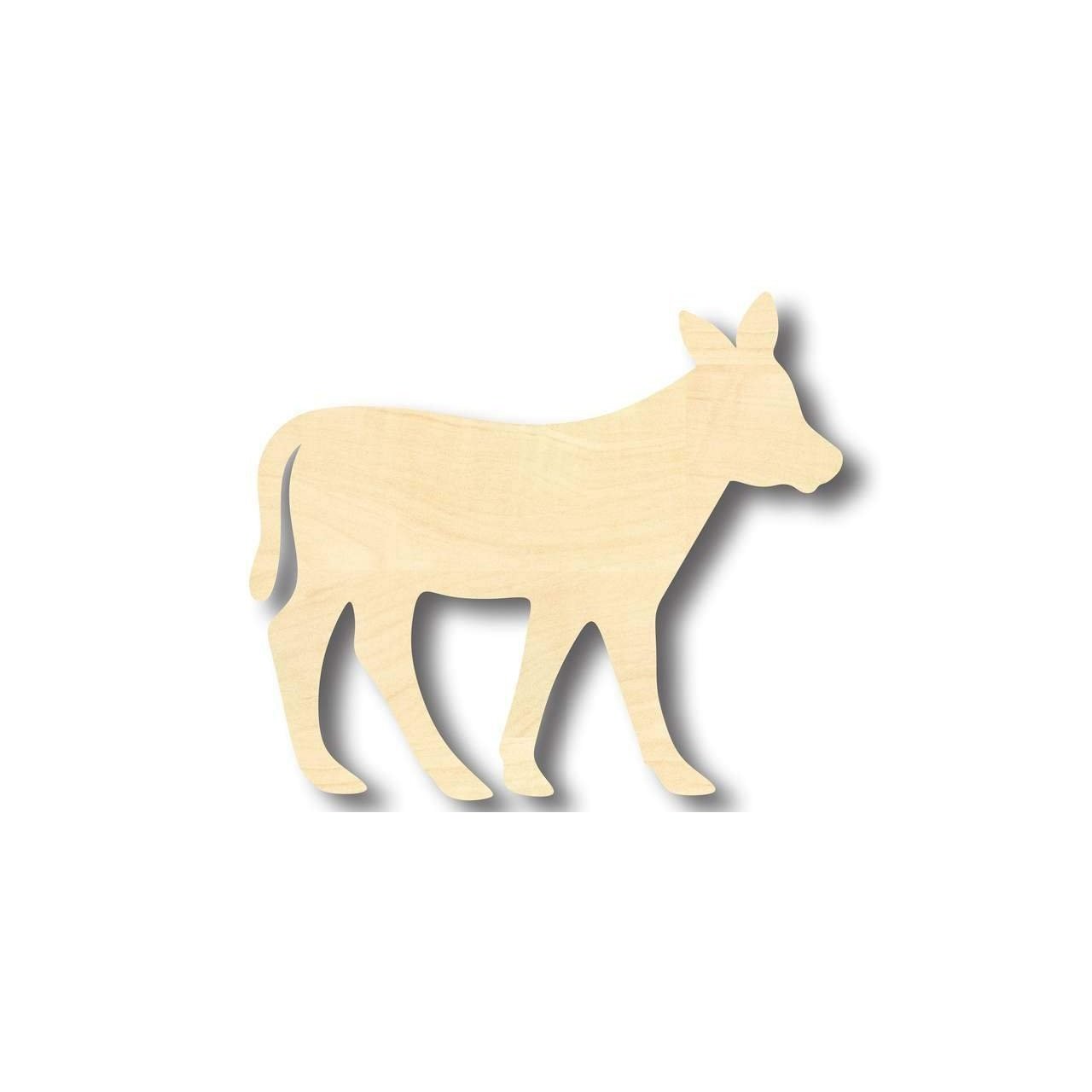 Unfinished Wooden Calf Shape - Animal - Craft - up to 24" DIY-24 Hour Crafts