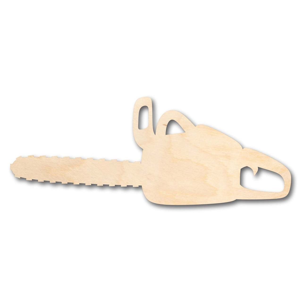Unfinished Wooden Chainsaw Shape - Tool - Craft - up to 24" DIY-24 Hour Crafts