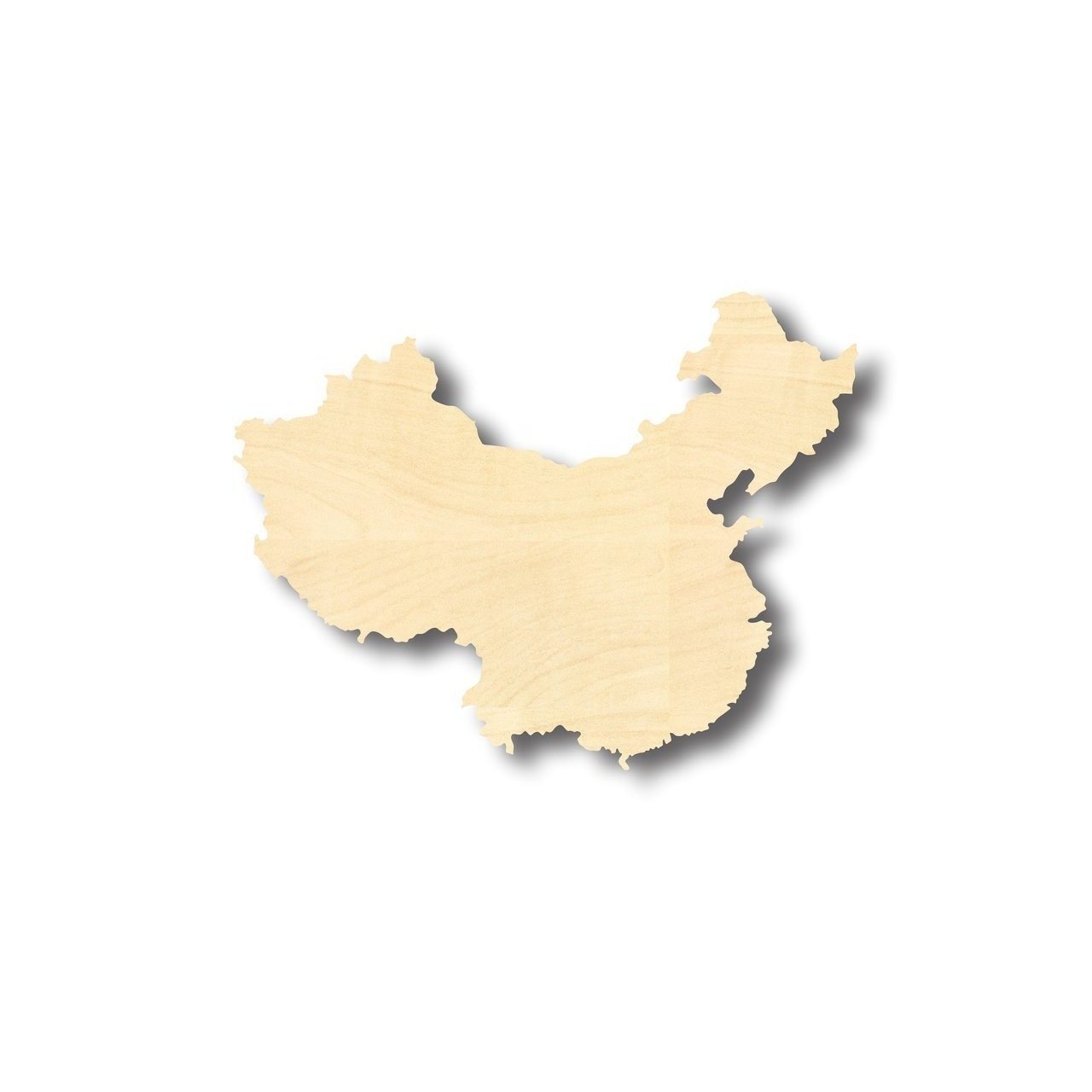 Unfinished Wooden China Shape - Countries - Craft - up to 24" DIY-24 Hour Crafts