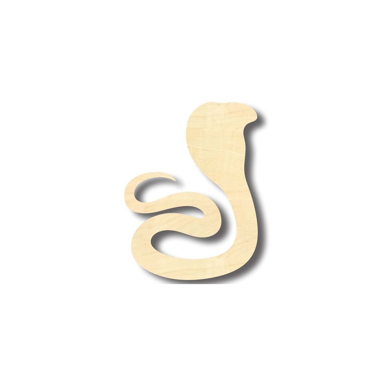 Unfinished Wooden Cobra Snake Shape - Animal - Wildlife - Craft - up to 24" DIY-24 Hour Crafts