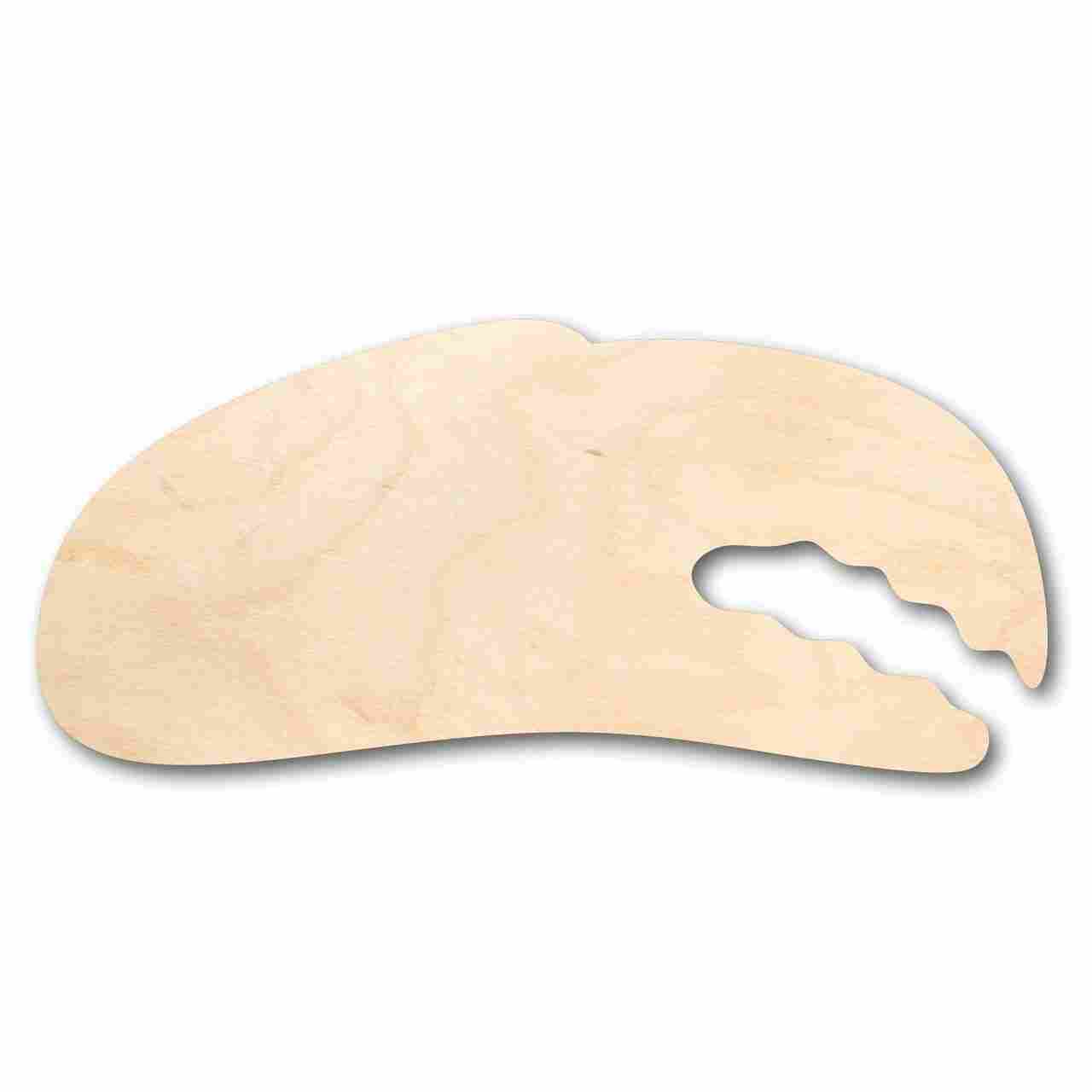 Unfinished Wooden Crab Claw Shape - Ocean - Nursery - Craft - up to 24" DIY-24 Hour Crafts