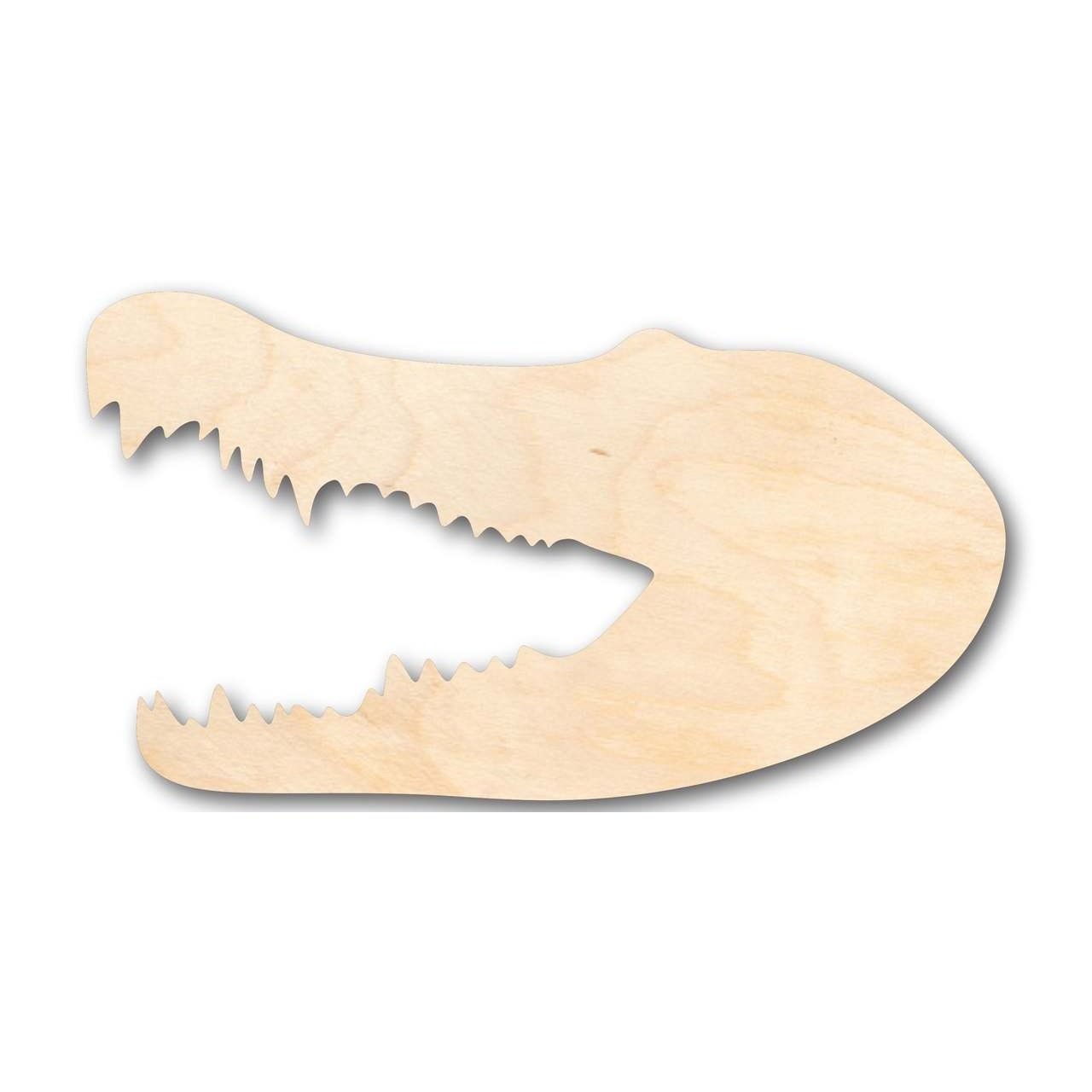 Unfinished Wooden Crocodile Head Shape - Animal - Craft - up to 24" DIY-24 Hour Crafts