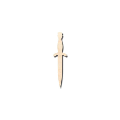 Unfinished Wooden Dagger Shape - Craft - up to 24