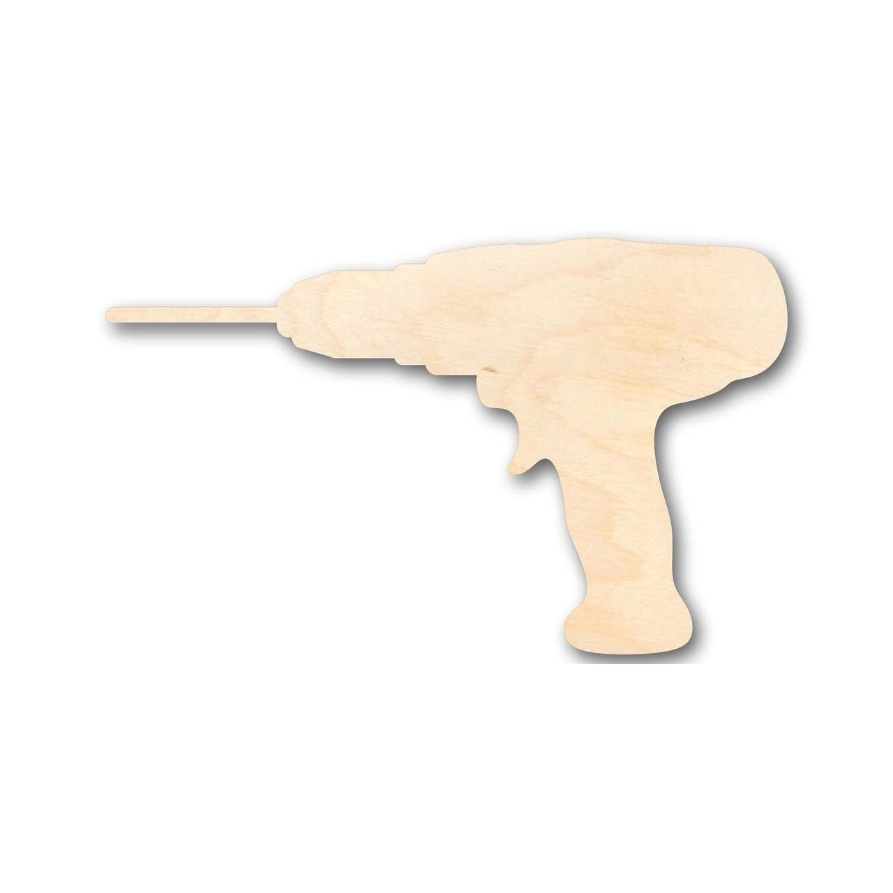 Unfinished Wooden Drill Shape - Tool - Craft - up to 24" DIY-24 Hour Crafts