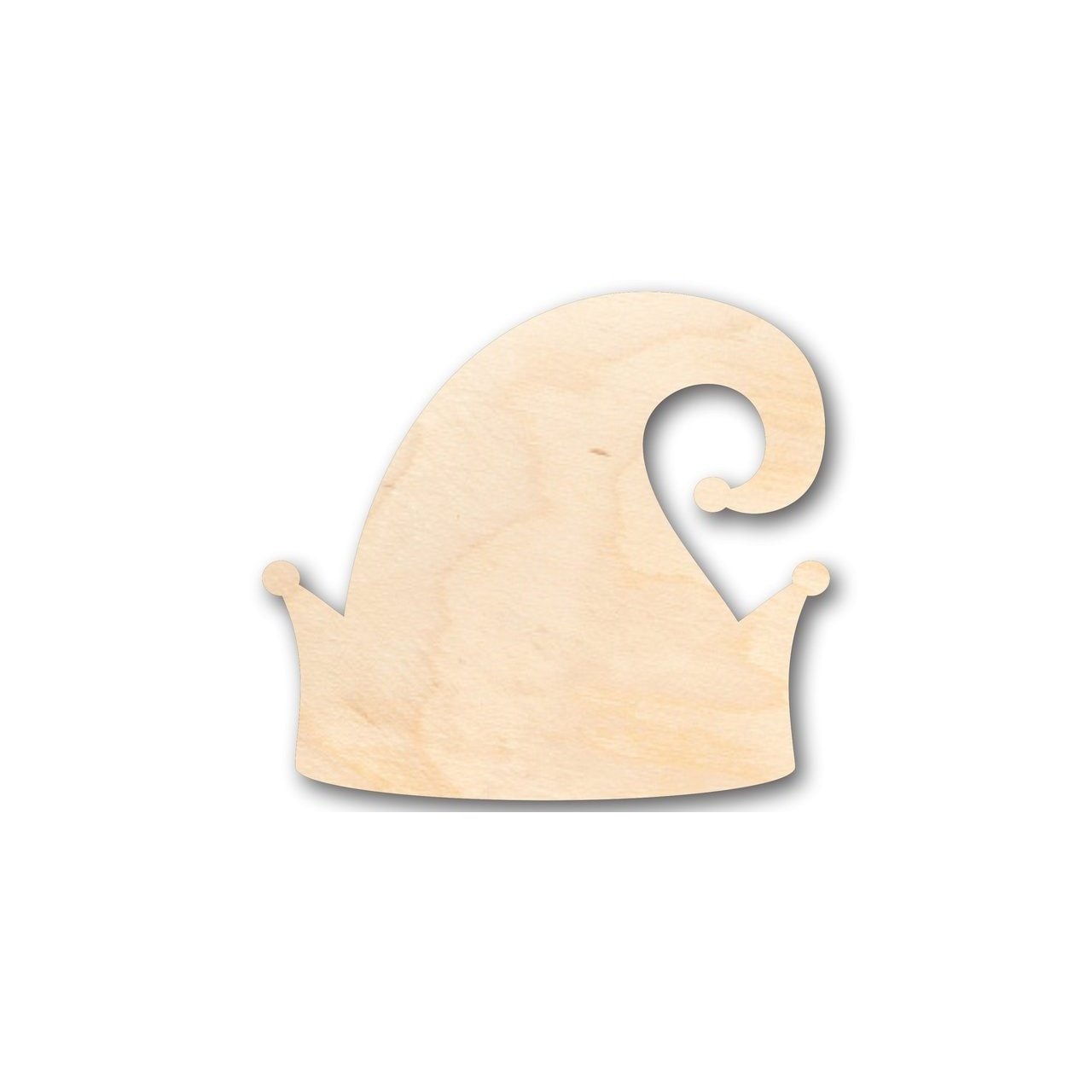 Unfinished Wooden Elf Hat Shape - Christmas - Ornament - Craft - up to 24" DIY-24 Hour Crafts