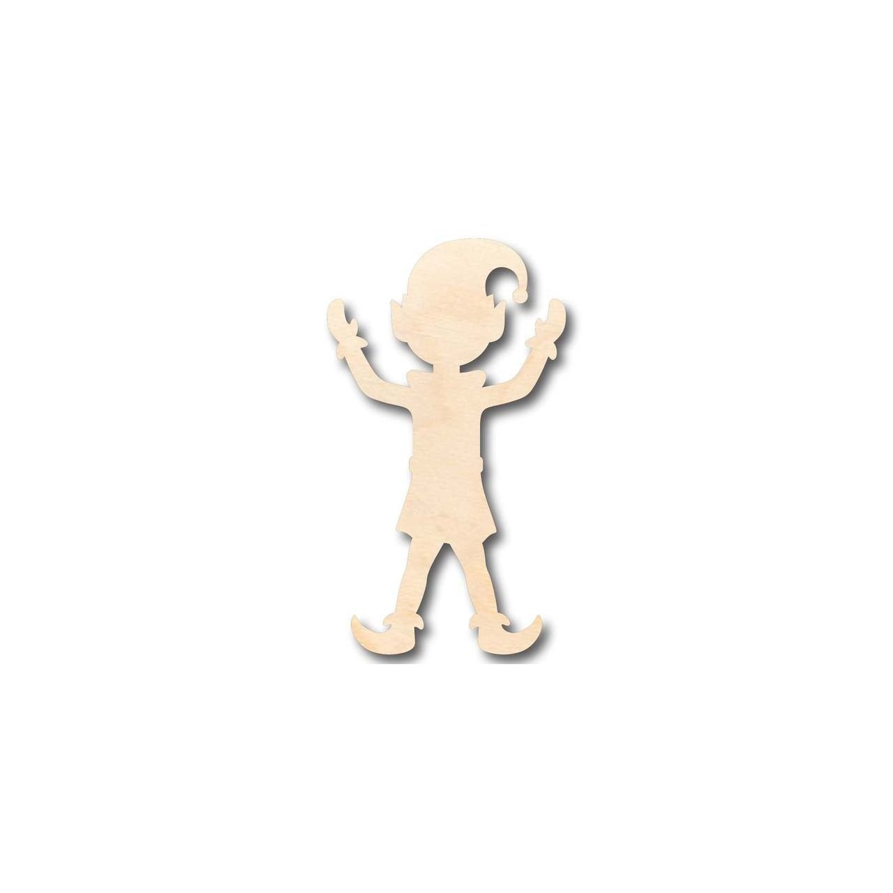 Unfinished Wooden Elf Shape - Santa's Helper - Christmas - Ornament - Craft - up to 24" DIY-24 Hour Crafts
