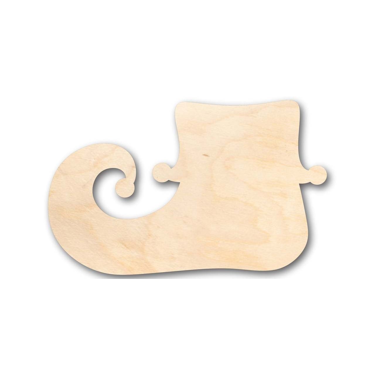 Unfinished Wooden Elf Shoe Shape - Christmas - Ornament - Craft - up to 24" DIY-24 Hour Crafts