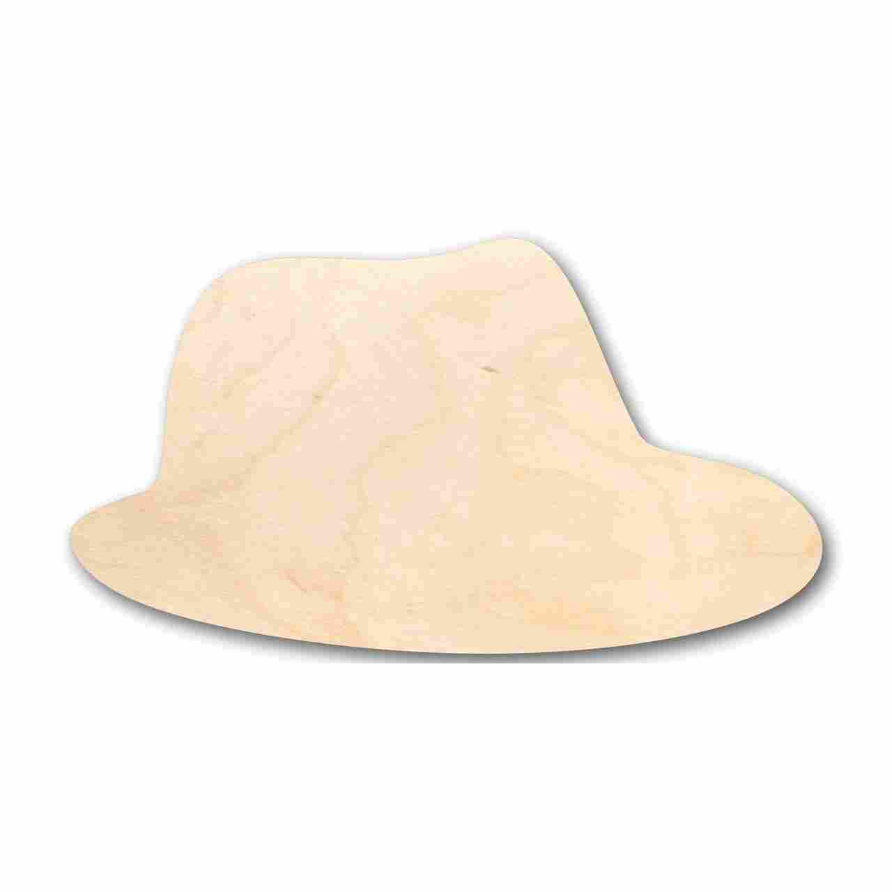 Unfinished Wooden Fedora Shape - Hat - Craft - up to 24" DIY-24 Hour Crafts