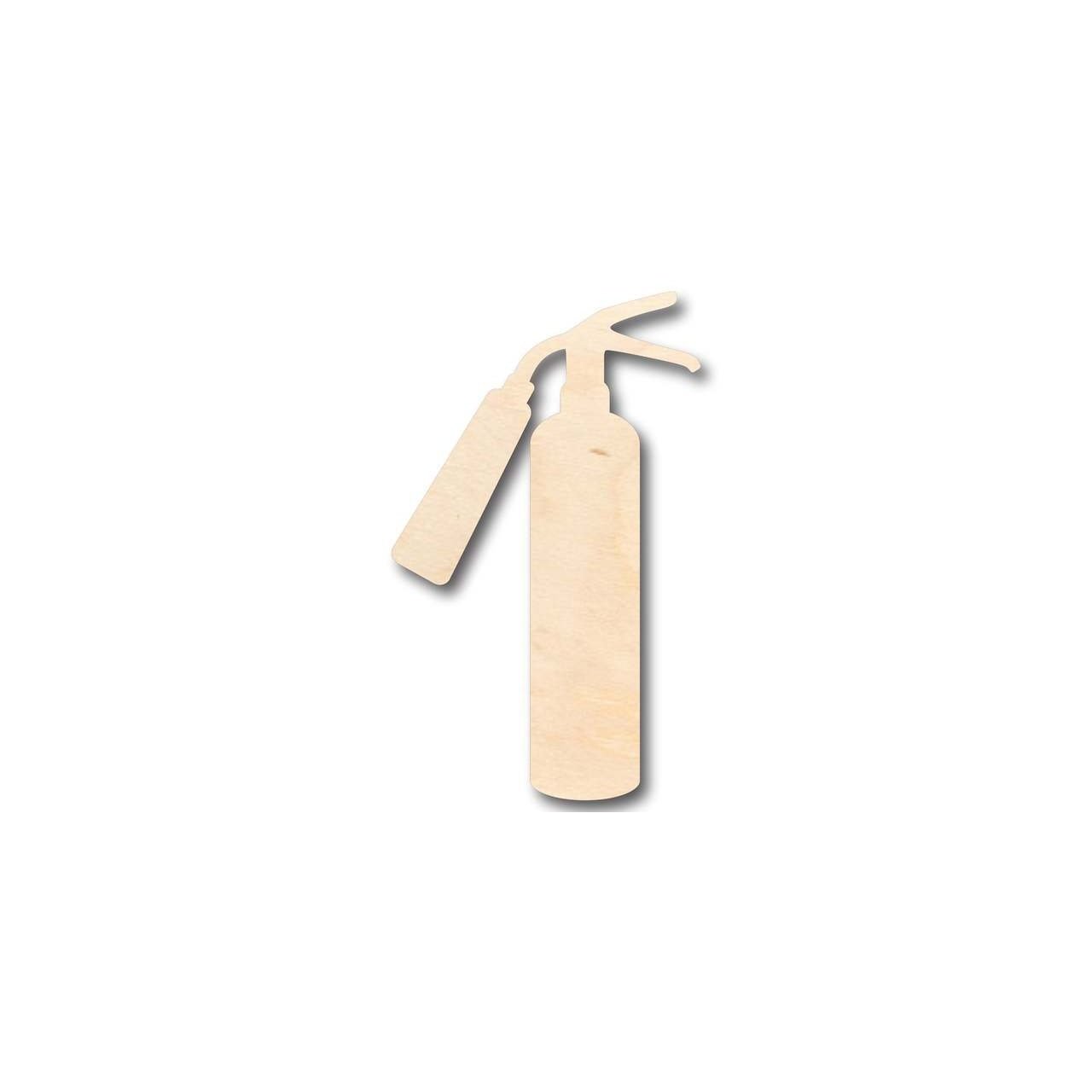 Unfinished Wooden Fire Extinguisher Shape -Firefighter - Craft - up to 24" DIY-24 Hour Crafts