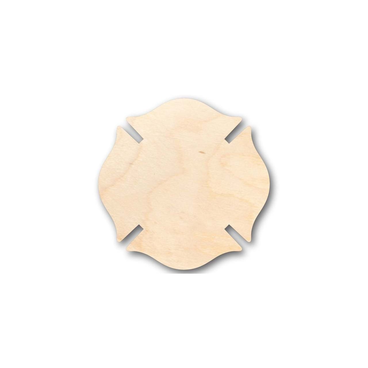 Unfinished Wooden Fireman's Badge Symbol Shape - Firefighter - Craft - up to 24" DIY-24 Hour Crafts
